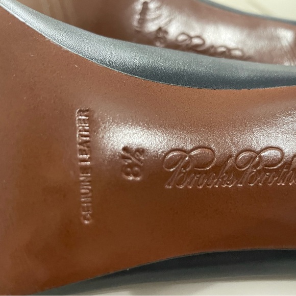 Brooks Brothers NAVY Leather Sole BRAND NEW - Picture 7 of 8